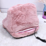 USB Charging Feet Heating Pads Electric Foot Warmer Heater For Home Bedroom Sleeping Pink