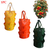 Strawberry Flower Planting Easy To Use Grow Bag Garden Lightweight Eco-friendly Home Large Capacity Plastic Film Durable Handles