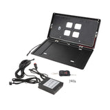Remote Stealth Hide-Away License Plate Frame Front Rear Curtain Car Shows