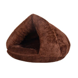 Pet bed for Cats Dogs Soft Nest Kennel Bed Cave House Sleeping Bag Mat Pad Tent Pets Winter Warm Cozy Beds  2 Size S L 3 Colors