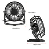 Portable DC 5V Small Desk USB 4 Blades Cooler Cooling Fan USB Mini Fans Operation Super Mute Silent PC / Laptop / Notebook