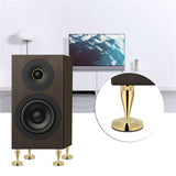 8 Pairs 6 x 36MM Copper Speaker Spike Isolation Stand + Base Pad Feet Mat for Speaker Amplifier CD DVD Player Turntable Recorder
