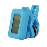1pc 440Hz Electric Tuner Clip-on LCD Screen For Chromatic Tuner 180 Degrees Rotatable For Ukulele Bass Violin Tuner Blue/White