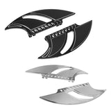 2Pcs Motorcycle CNC Front Blade Driver Foot Pedals Floorboards For Harley Touring FL FLD 1986-2015 Models