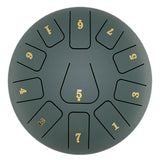 8 Inch 11 Tones Steel Tongue Drum with 1 Pair Mallets Storage Drum Bag Percussion Musical Instruments Hand Pan Drum