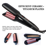 Professional Hair Curling Iron Flat Iron Hair Curler Fluffy Waver Wand Triple Barrel Curly Tong Egg Roll Salon Hair Styling Tool