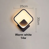 Hot selling led wall lamp indoor black and white wall lamp simple art mural indoor home decoration modern bedside wall lamp