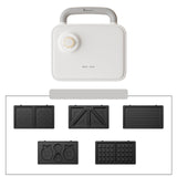 220V Non-stick Electric Waffle Machine Including 5 Plates Multifunctional Sandwich Bread Breakfast  Waffle Makers Home Appliance