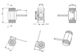 DC3.5-24V DN15 Flowmeter G1/2 Stainless Steel Sensor Water Flow Sensor Heater Flow Sensor Turbine 1-25L/min