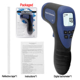 Laser Speed Measuring Digital Tachometer Non-Contact Tester LCD Backlit Data Hold Meter Gauge Tester Measure Range 2.5-99999 RPM