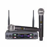 K2 Wireless Microphone Handheld Dual Channel Uhf Fixed Frequency Dynamic Mic For Karaoke Wedding Party