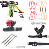 Powerful Slingshot with Wrist Rest Hunting Shooting Darts Steel Balls Laser Slingshot Archery Catapult Camping Fishing Tools
