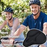 Exercise Universal Extra Soft Bike Seat Cover Non Slip Wide Foam Accessories Indoor Outdoor Bicycle Saddle Comfortable Cycling