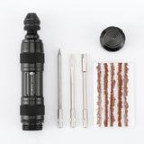 Bicycle Tire Repair Kit Aluminum Alloy MTB Mountain Road Bike Rubber Strip Repair Drills Cycling Car Tyre Puncture Maintain Tool