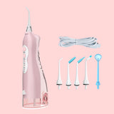 Professional Oral Irrigator USB Rechargeable Water Flosser Portable 3Models 300ML Water Tank Waterproof Teeth Cleaner Water Jet