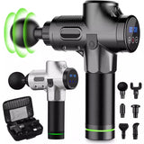 Massage Gun Deep Tissue Percussion Muscle Massager For Pain Relief 30 Speeds LCD Touch Display Fascia Gun Electric Body Massager