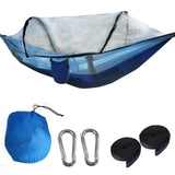 Y5JC 1-2 Person Portable Outdoor Hammock with Net Parachute Camping Hanging Sleeping Bed