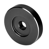 45 RPM Record Turntable Adapter Aluminum Large Hole Conversion Sheet Vinyl Black Clamp Adapter for Most Big Hole Records