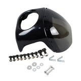 Universal Grey 7'' -Rennfahrer Headlight Fairing Screen Windshield Cover
