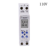 Y5GD TM610 220V/110V Timer Switch 18mm Single Module DIN Rail LCD Digital 7 Days 24 Hours Programmable Output Power 16A