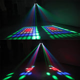 64/128LEDs Double Head Airship RGBW Pattern Stage Effect Lighting Projector  DJ Disco Party Led Lights for Xmas