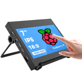 Raspberry Pi 4 Screen 7" Monitor IPS with Case Capacitive Touch Screen 1024X600 HDMI Display for Raspberry Pi4 3 windows Laptop