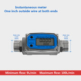 Flow Meter Digital Fuel Gauge Flowmeter K24 Methanol Diesel Gasoline Kerosene Chemical Water Electronic Liquid Turbine Meter