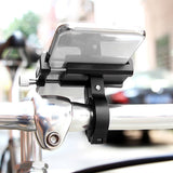 Universal Aluminum Alloy Bike Bicycle Phone Holder Racks Motorcycle Handlebar Mount Non-Slip Moblie Cell Phone Clip for Bike