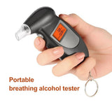 Professional Digital Breath Alcohol Tester Breathalyzer AT6000 Alcohol Breath Tester Alcohol Detector Dropshipping Blowing Drunk
