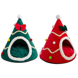 Soft Winter Nest Bed Cage Dog Nest Puppy Cave Stability Durability Dog Gift Half Closed Design Removable Easy to Clean
