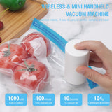 Wireless Dual-Purpose Air Pump for Food Air Extraction &amp; Inflation Vacuum Machine,Food Saver Bags for Vacuum Sealer B