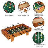50*25*15.5cm Mini Tabletop Foosball Table-Portable Table Football Soccer Game Portable Soccer Toy For Adults Kids Party Game
