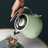 Original EU plug Retro Electric Kettle 304 Stainless Steel Household appliances 1.5L Teapot Portable Travel Water Kettle 1500W