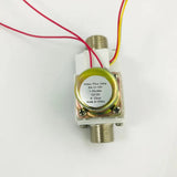 G1/2" Nickeled Hot Water Flow Valve BSP 100 Celsius Water Turbine Meter 12V 1-30L/min Flow Meter Water Sensor iSentrol