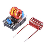 DC5-12.0V Non-tap Mini ZVS Heating Board 120W Inductive Flyback Heating Driver with Blue LED Indicator Light
