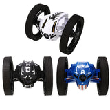 RC Car Bounce Car Remote Control Toys RC Robot 70cm High Jumping Car with Flexible Wheels Rotation LED Night Toys Robot Car