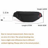 Waist Bag Sports Running Headphone Leisure Large-Capacity Messenger Bag Chest Bag  Outdoors Workout Hiking Gifts Men Women