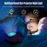 Baby Sleep Music Soother With relaxing and soothing white noise 100 lullabies Star Projector Night Light Toy for Boy Girl