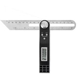 Stainless Steel Gauge Electronic Level Digital Protractor Sliding Angle Finder Battery Operated T Bevel Inclinometer 360 Degree