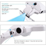 Head Wearing Glasses Magnifier USB Charging Head Magnifier For Low Vision Headband Eyewear With 2 LED Light 5 Lens 2020