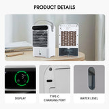 Mini Usb Portable Air Conditioner Desktop Cold Air Cooler Table Fans Water Circulation Air Conditioning Fan Ventilator for Home