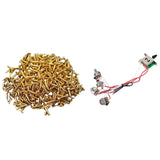 30Pcs Gold Pickguard Screws for Fender Strat/Tele Electric Guitar Bass &amp; 1x Pots for Strat Guitar PreWired 1 Volume