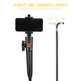 2-Way Industrial En-doscope Rechargeable Wi-Fi Transmission 2.0 Million Pixel Borescope 8 Led IP67 Waterproof Inspection Camera