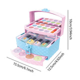 Kids Makeup Kit For Girls Princess Real Washable Make Up Kit Cosmetic Pretend Play Dress Up Toy Makeup Beauty Set Christmas Birt