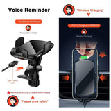 15W Wireless Fast Charger Ai Speech Mobile Phone Holder Stand In-Car, Smart Qi Quick Charge Fit for iPhone 12/11/Xs/XR/8