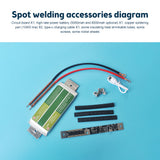 8000MA Mini Portable Spot Welder 3.7-4.2V Lithium Battery Automatic Spot Welding Control Circuit Board DIY Welding Tool Kit