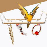 Parakeet Home Durable Cage Hanging Bite Cockatiel Parrot Colorful Standing Pet Bird Swing Toy