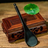 Natural Black Horn Gouache Scraper Facial Eye Meridian Gua Sha Acupuncture Stick Face lifting Slimming SPA Beauty Massage Tool
