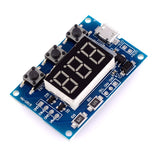 Micro USB DC 2CH Adjustable PWM Signal Generator DIY Duty Cycle Pulse Frequency Module Digital LED Display Tube 5V 12V 24V