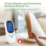 Air Quality Monitor&amp;Temperature Humidity Meter Formaldehyde Detector TVOC Tester with Alarm Buzzer Rechargeable Air Analyzer